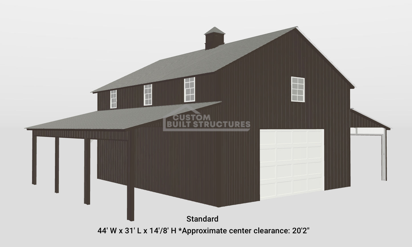 44x30x14/8 VERTICAL WALLS AND ROOF $💰34,974.09. LIST PIRCE $42,327.50