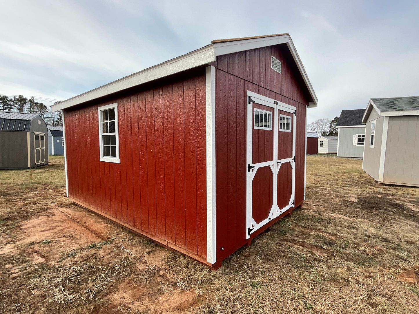 12x16 HIGH WALL BUILDING $6,175.80 #AADSH26611923 FREE DELIVERY FORST 50 MILES BLOCKING EXTRA
