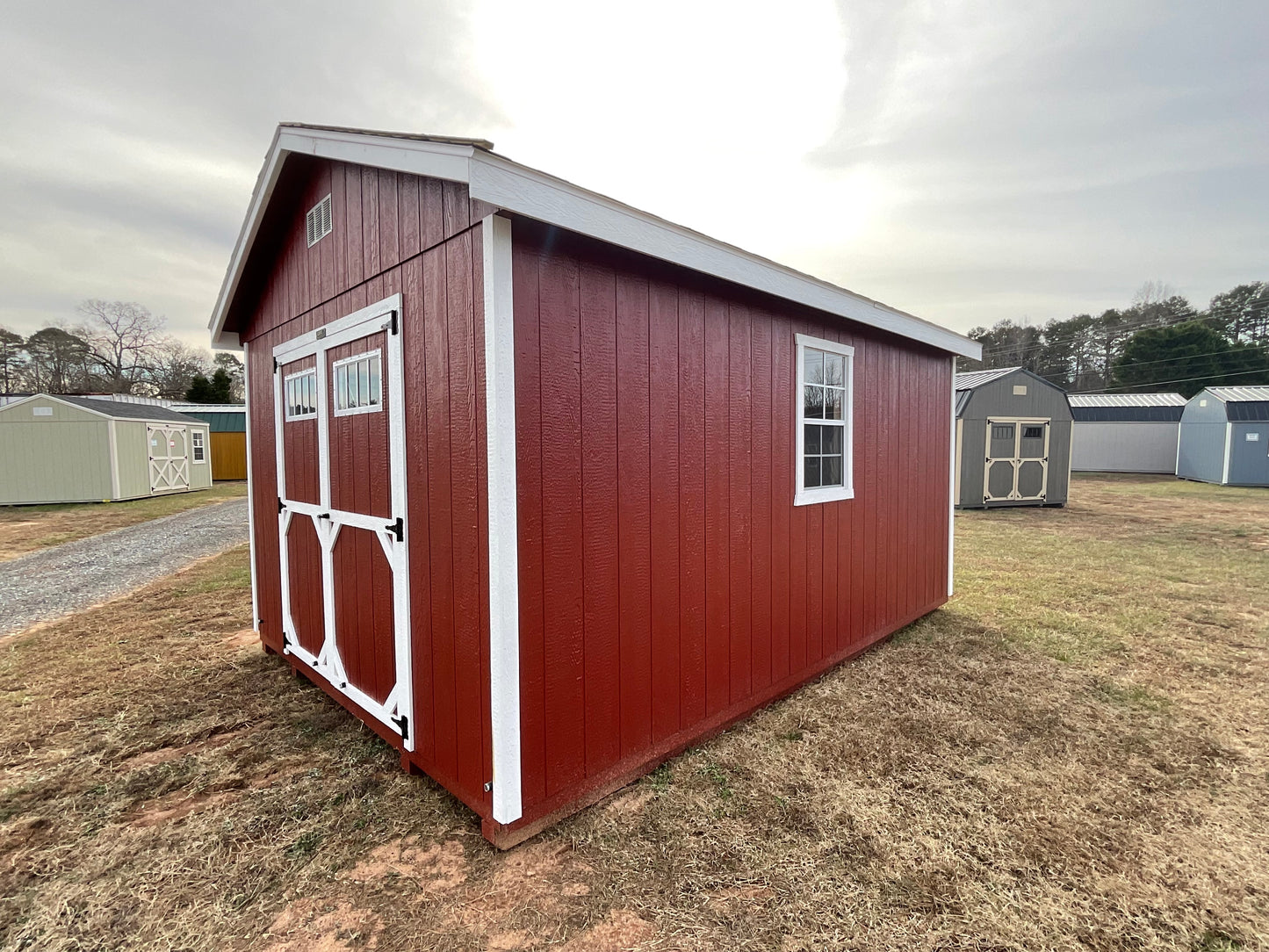 12x16 HIGH WALL BUILDING $6,175.80 #AADSH26611923 FREE DELIVERY FORST 50 MILES BLOCKING EXTRA