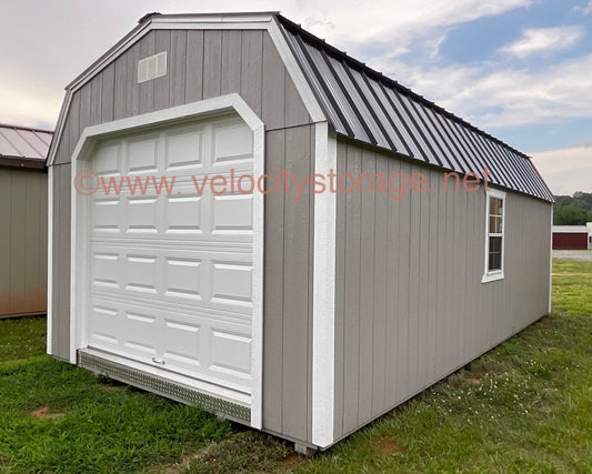 $8464.60 WAS $9394.00 Barn with Garage Door and walk-in double door 12x24 SALE ENDS 01/07/2024