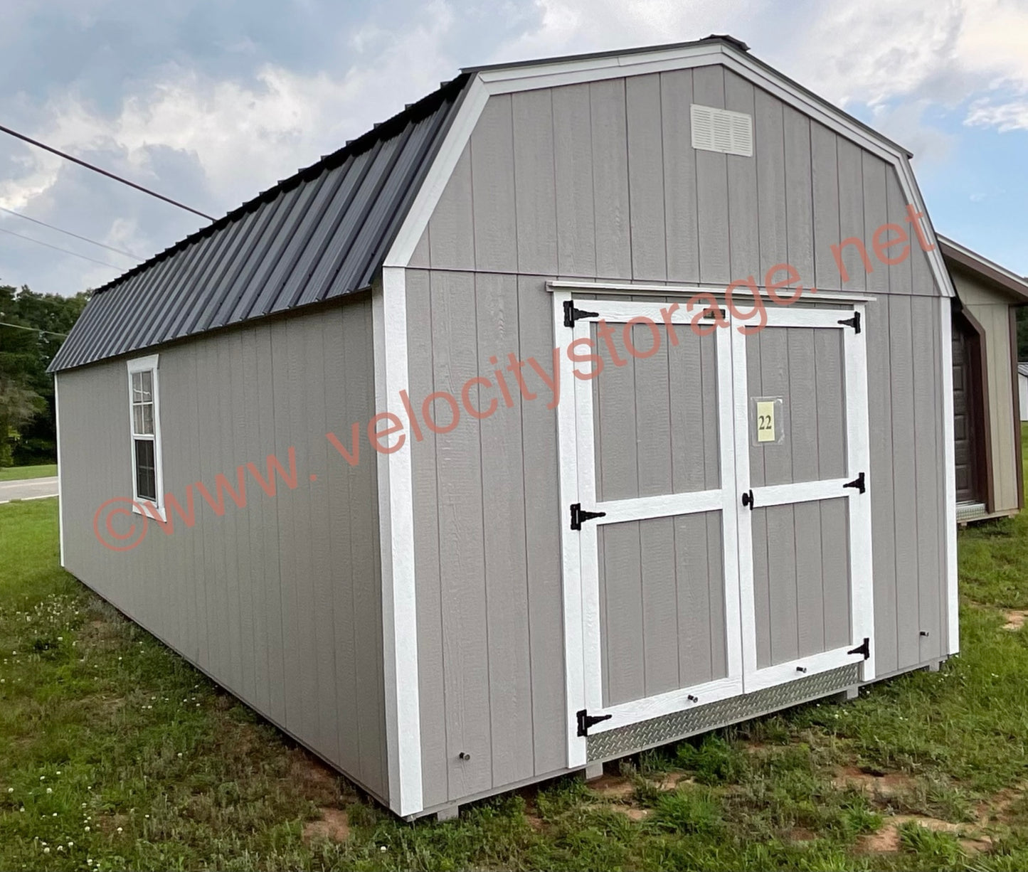 $8454.60 WAS $9394.00 Barn with Garage Door and walk-in double door 12x24 SALE ENDS 01/07/2024