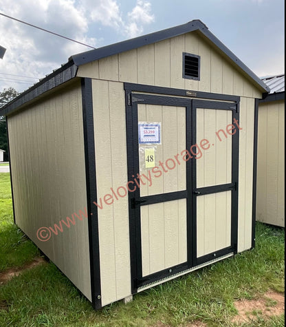 A-Frame 8x12 Shed SALE PRICE $2969.10 WAS 3299. SALE ENDS 01/07/2024