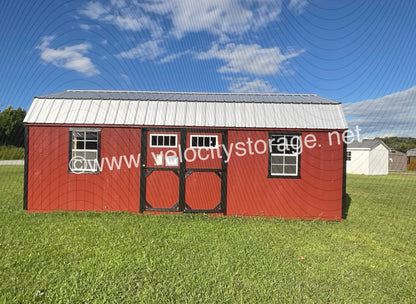 Barn with 2 entry points 12x24 SALE PRICE $8081.10 LIST $8893.60