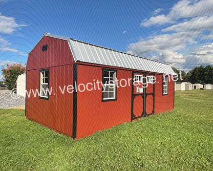 Barn with 2 entry points 12x24 SALE PRICE $8081.10 LIST $8893.60