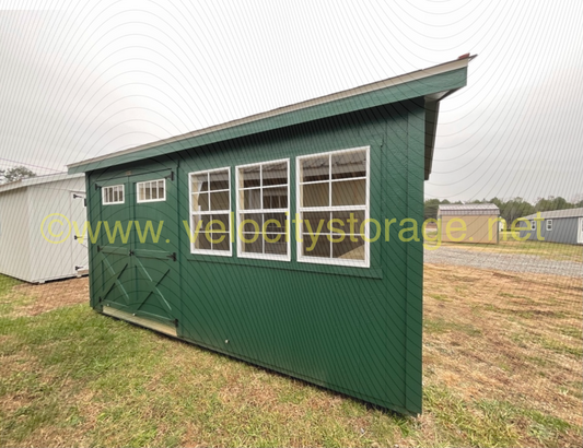 NEW SUPER SALE PRICE 12X16 HIGH WALL GARDEN SHED $6,956.16. COMES WITH TECH SHIELD, WORK BENCH AND SHELVING